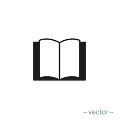 Book icon vector. Reading vector illustration on white background. Trendy Flat style for graphic design, Web site, UI. EPS10. Vector illustration