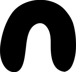 abstract solid shape blob