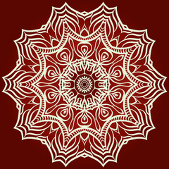 Decorative mandala flower ornament. pattern. vector. Tribal Ethnic Arabic, Indian, motif. for fashion design, wallpaper, invitation