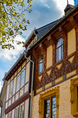 It's Old town of Gorlar, Lower Saxony, Germany. Old town of Goslar is a UNESCO World Heritage