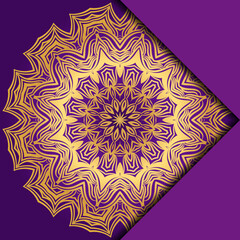 Mandala background for book cover, invitation. Vector illustration