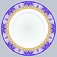 Round Ornament. Vector Illustration. For Modern Interiors Design, Wallpaper.