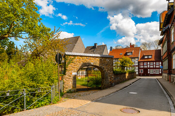 It's House in the Old town of Gorlar, Lower Saxony, Germany. Old town of Goslar is a UNESCO World Heritage