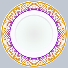 Pattern With Abstract Floral Round Ornament. Oriental Pattern. Indian, Moroccan, Mystic, Ottoman Motifs. Anti-Stress Therapy Pattern. Vector