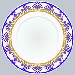 Round Ornament. Vector Illustration. For Modern Interiors Design, Wallpaper.