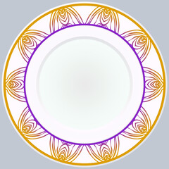 Pattern With Abstract Floral Round Ornament. Oriental Pattern. Indian, Moroccan, Mystic, Ottoman Motifs. Anti-Stress Therapy Pattern. Vector