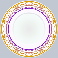 Pattern With Abstract Floral Round Ornament. Oriental Pattern. Indian, Moroccan, Mystic, Ottoman Motifs. Anti-Stress Therapy Pattern. Vector