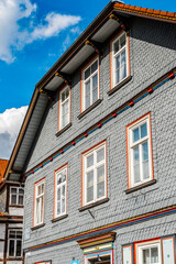 It's Old town of Gorlar, Lower Saxony, Germany. Old town of Goslar is a UNESCO World Heritage