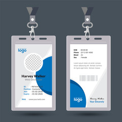 Modern & Creative ID Card Design Template.	