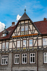 It's Old town of Gorlar, Lower Saxony, Germany. Old town of Goslar is a UNESCO World Heritage
