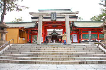 Sumiyoshi Grand Shrine, Osaka, Japan.