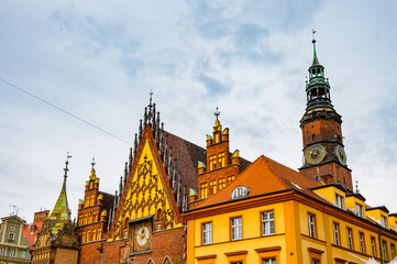 It's Architecture of the Market square in Wroclaw, Poland.