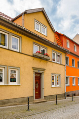 It's Beautiful colorful architecture of Eisenach, Thuringia, Germany