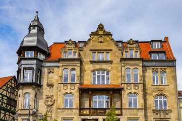 Fototapeta na wymiar It's Architecture in Eisenach, Thuringia, Germany
