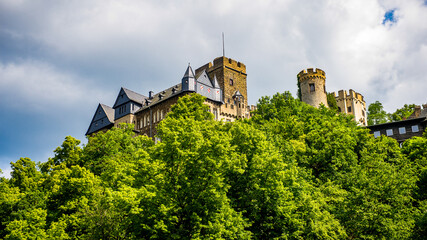Fototapeta na wymiar It's Castle on the top of the hill in Koblenz, Germany