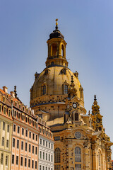 Dresden Frauenkirche (Church of Our Lady), a Lutheran church in Dresden, the capital of the German state of Saxony.