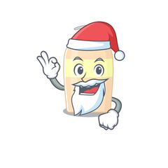 cartoon character of toner Santa having cute ok finger