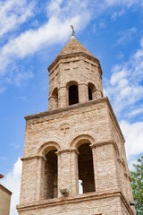 It's Bell tower of a church of Sighnaghi, Kakheti region, Georgia,