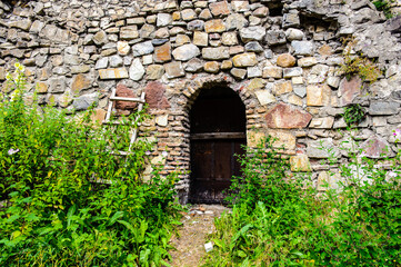Fototapeta na wymiar It's Part of the Ananuri Castle, a castle complex on the Aragvi River in Georgia