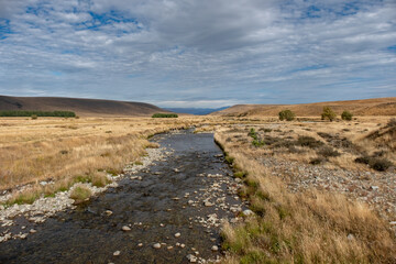 Fork Stream between Lake Pukaki and Lake Tekapo, South Island, New Zealand