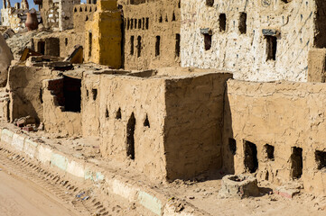 It's Clay model of the town of Bawiti in Bahariya Oasis in Egypt