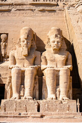 It's Colossus of The Great Temple of Ramesses II, Abu Simbel, Egypt