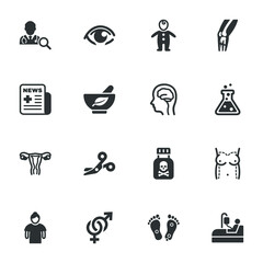 Fototapeta na wymiar Medical & Health Care Icons - Set 5