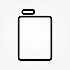 outline Jerrycan icon vector illustration