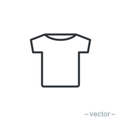 T-shirt icon vector. Linear style sign for mobile concept and web design. T-shirt symbol illustration