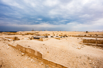 It's Ruins of the Saqqara necropolis, Egypt. UNESCO World Heritage