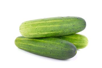 Cucumbers isolated on white background