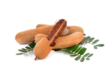 Tamarind isolated on white background