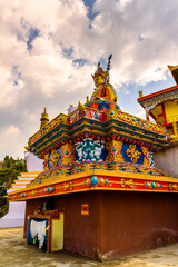 Fototapeta na wymiar A temple in Darjeeling, the Indian state of West Bengal