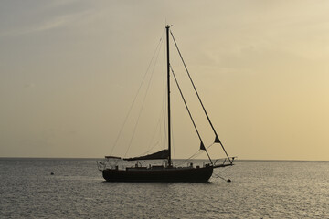 Fototapeta premium sailboat at sea