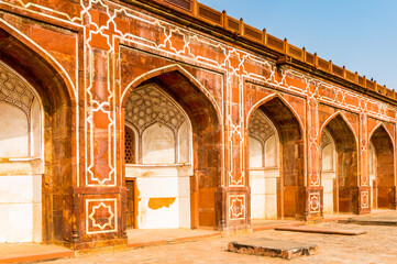 It's Humayun's Tomb complex,the tomb of the Mughal Emperor Humayun in Delhi, India. UNESCO World Heritage Site
