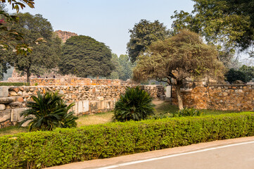It's Qutb complex (Qutub), an array of monuments and buildings at Mehrauli in Delhi, India. UNESCO World Heritage Site