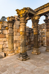 Fototapeta premium It's Part of the Qutb complex (Qutub), an array of monuments and buildings at Mehrauli in Delhi, India. UNESCO World Heritage Site