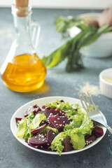 fresh red beet salad for healthy eating