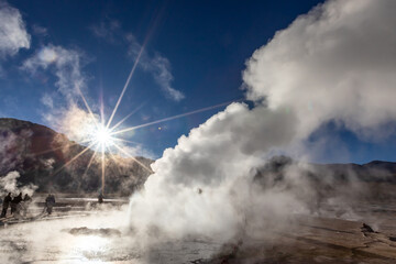Fototapeta premium El Tatio geysers , San Pedro de Atacama, Chile.
