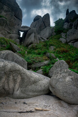 rocks in the mountains