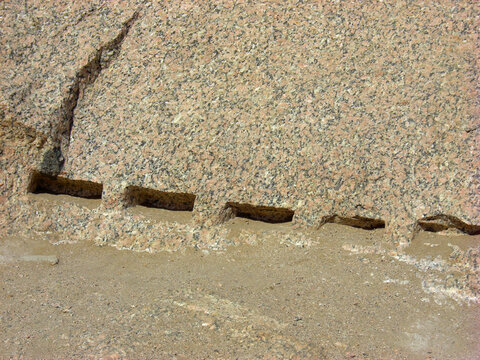 Egypte carri&egrave;res de granit d'Assouan 
