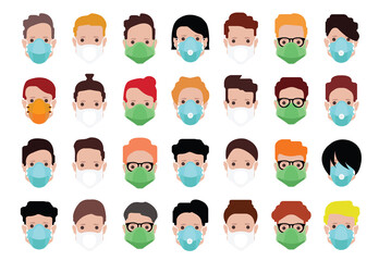 High quality avatar, people vector icons