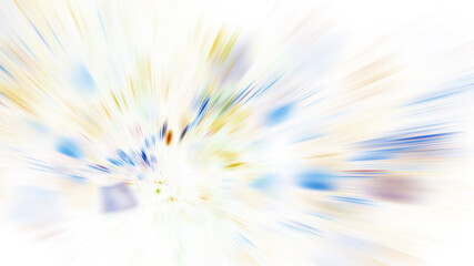 Abstract background with chaotic blue and yellow shapes. Digital fractal art. 3d rendering.