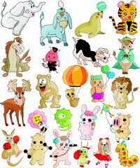 Cartoon animals vectors