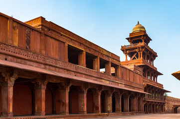 Fototapeta na wymiar It's Fatehpur Sikri, a city in the Agra District of Uttar Pradesh, India. UNESCO World Heritage site.
