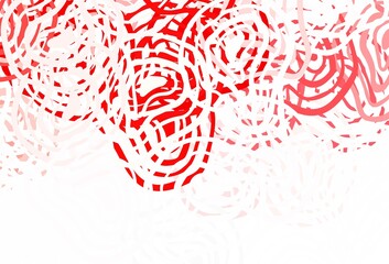 Light Red vector texture with abstract forms.