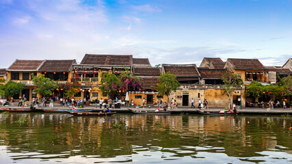 Fototapeta premium In the afternoon in the ancient town of Hoi An, Vietnam.