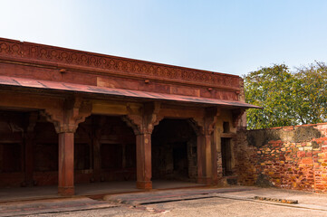 Obraz premium It's Architecture of the Fatehpur Sikri, a city in the Agra District of Uttar Pradesh, India. UNESCO World Heritage site.