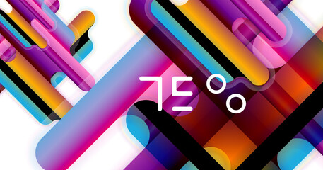 Abstract liquid lines geometric background
