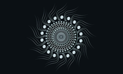 abstract fractal vector background